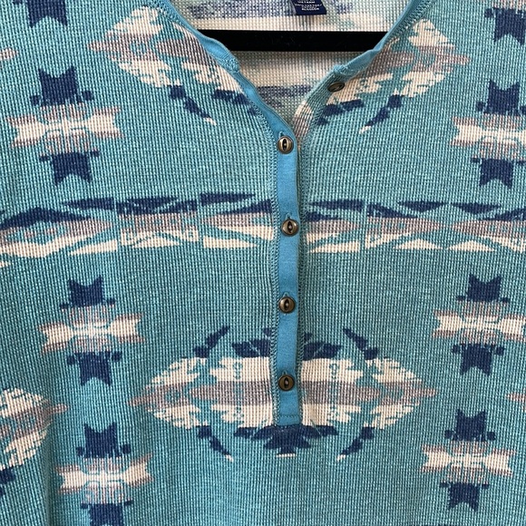 CHAPS Waffle Henley - Picture 3 of 4